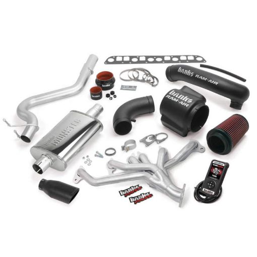 Picture of Banks Power 04 - 06 Jeep 4.0L Wrangler PowerPack System - SS Single Exhaust w Black Tip