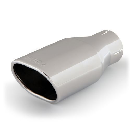 Picture of Banks Power Tailpipe Tip Kit - SS Obround Angle Cut - Chrome - 2.5in Tube 3.13in X 3.75in X 11in