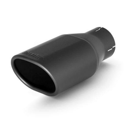 Picture of Banks Power Tailpipe Tip Kit - SS Obround Angle Cut - Black - 2.5in Tube 3.13in X 3.75in X 11in