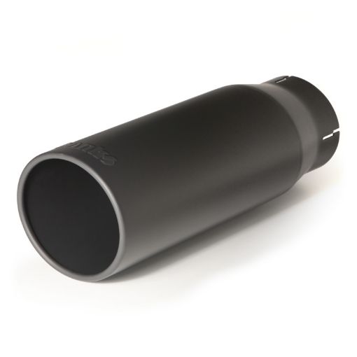 Picture of Banks Power Tailpipe Tip Kit - SS Round Straight Cut - Black - 3.5in Tube - 4.38in X 12in
