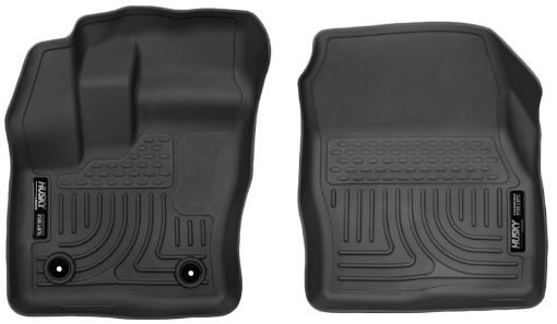 Picture of Husky Liners 2014 - 2015 Ford Transit Connect WeatherBeater Front Black Floor Liners