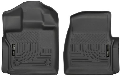 Picture of Husky Liners 15 - 23 Ford F - 150 Standard Cab Pickup WeatherBeater Front Black Floor Liners