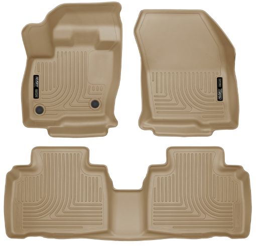 Picture of Husky Liners 2015 Ford Edge WeatherBeater Front 2nd Row Combo Tan Floor Liners