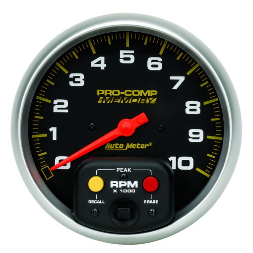 Picture of Autometer Pro - Comp 5 inch 10K RPM with Peak Memory In - Dash Tachometer