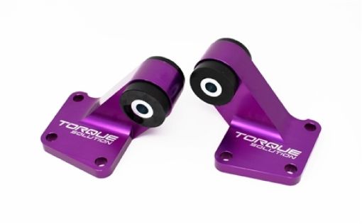 Picture of Torque Solution 03 - 06 Mitsubishi EVO VII - IX Billet Rear Differential Mounts - Purple