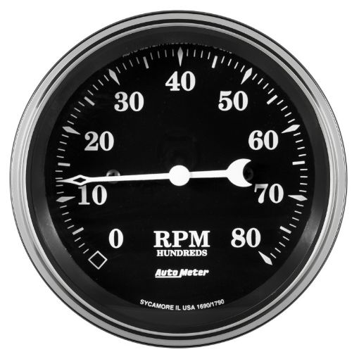 Picture of Auto Meter Gauge Tachometer 3 38in 8k RPM In - Dash Old Tyme Black