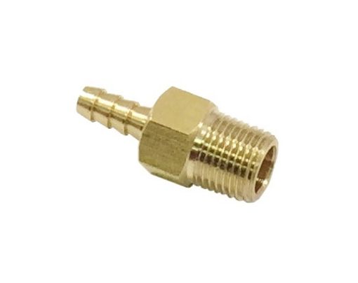 Picture of Torque Solution Brass 18 in NPT Fitting Universal Straight Barb