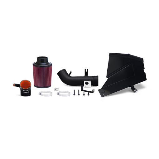 Picture of Mishimoto 06 - 11 Honda Civic Si Performance Air Intake w Heat Shield - Wrinkle Black