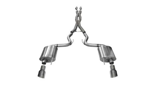 Picture of Corsa 2015 - 2017 Ford Mustang GT 5.0 3in Cat Back Exhaust Polish Dual Tips (Sport)