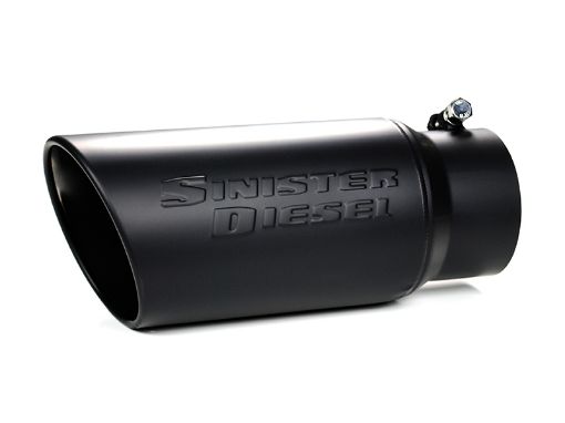 Picture of Sinister Diesel Universal Black Ceramic Coated Stainless Steel Exhaust Tip (4in to 5in)