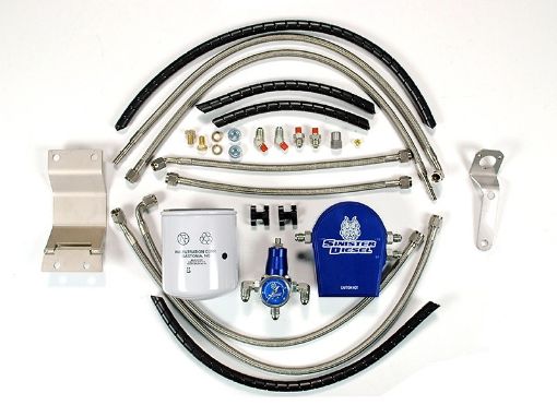 Picture of Sinister Diesel 99 - 03 Ford 7.3L (w Integrated Fuel Filter) Regulated Fuel Return Kit