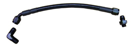 Picture of Fleece Performance 03 - 15 Cummins Turbo Oil Feed Line Kit for S300S400 Turbos in 2nd Gen Location