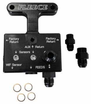 Picture of Fleece Performance 03 - 07 Dodge 5.9L 07.5 - 09 6.7L Cummins 3rd Gen Fuel Distribution Block