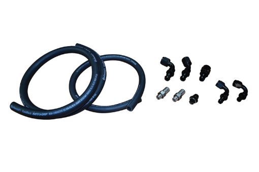 Picture of Fleece Performance 10 - 15 Dodge 6.7L Cummins Fuel Distribution Block Hose and Fitting Kit