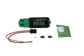 Picture of AEM 340LPH 65mm Fuel Pump Kit w Mounting Hooks - Ethanol Compatible