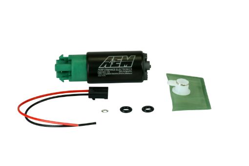 Picture of AEM 340LPH 65mm Fuel Pump Kit w Mounting Hooks - Ethanol Compatible