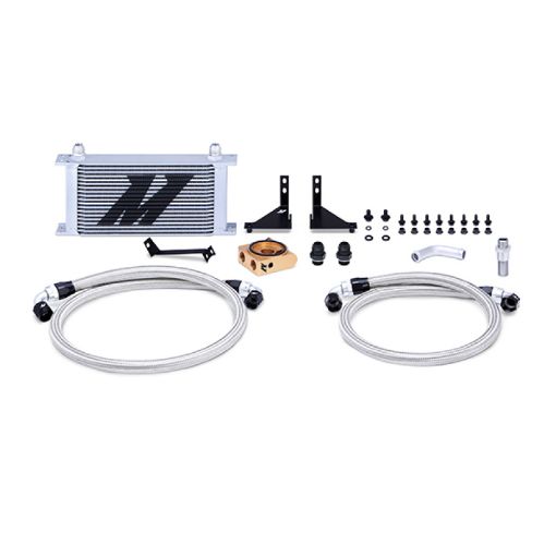 Picture of Mishimoto 14 - 16 Ford Fiesta ST Thermostatic Oil Cooler Kit - Silver
