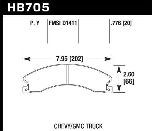 Picture of Hawk ChevyGMC ExpressSilveradoSavanaSierra 1525354500 SuperDuty Rear LTS Brake Pads