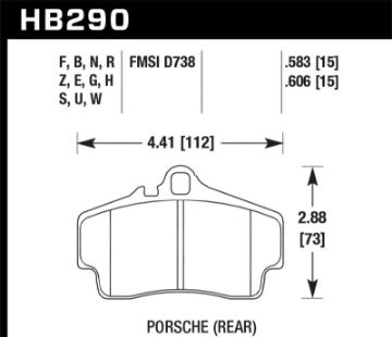 Picture of Hawk Performance 07 - 12 Porsche Boxster S HT - 10 Race Rear Brake Pads