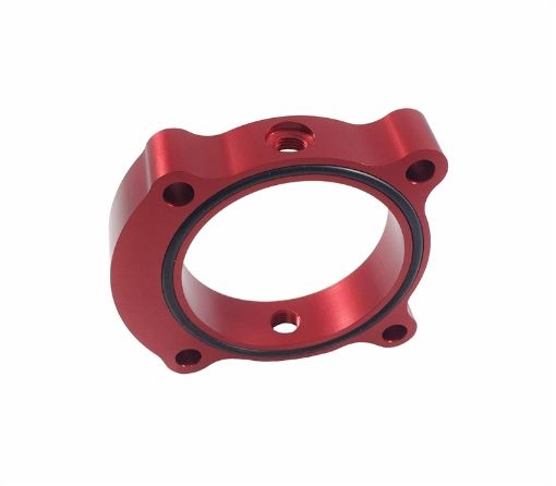 Picture of Torque Solution Throttle Body Spacer (Red) Kia Optima 2.0T