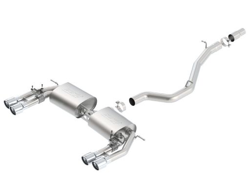 Picture of Borla 13 - 15 Audi S3 S - Type Dual Round Rolled Catback Exhaust