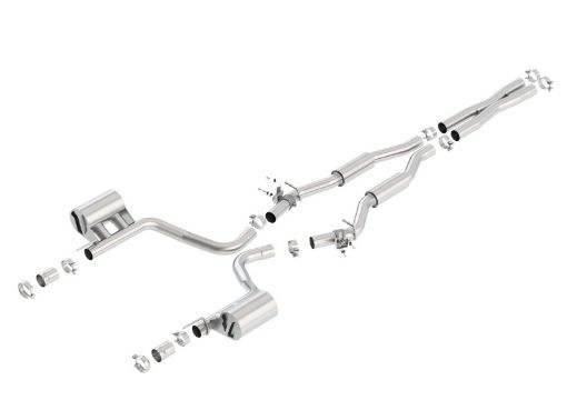 Picture of Borla 2015 Dodge Challenger SRT392 Hemi 6.4L V8 S - TYPE Catback Exhaust w Valves Factory Bezel