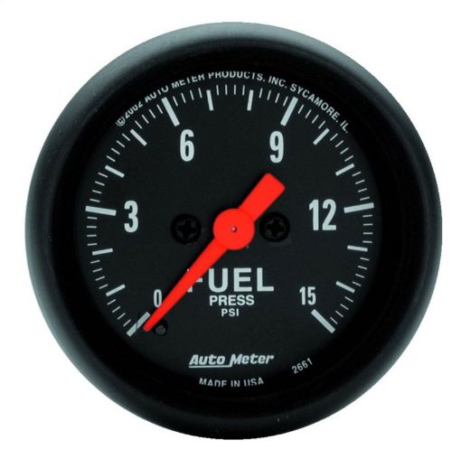Picture of Autometer 2 116in 0 - 15 PSI Fuel Pressure Gauge Digital Stepper Motor Z Series
