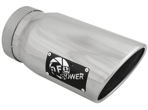 Picture of aFe Diesel Exhaust Tip Bolt On Polished 5in Inlet x 6in Outlet x 12in Long