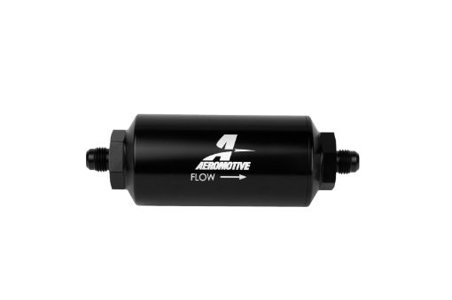 Picture of Aeromotive In - Line Filter - (AN - 6 Male) 10 Micron Microglass Element Bright Dip Black Finish