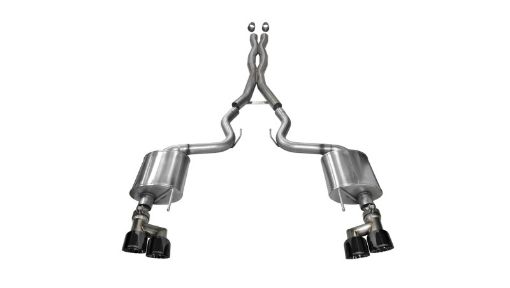 Picture of Corsa 2015 - 2017 Ford Mustang GT 5.0 3in Cat Back Exhaust Black Quad Tips (Sport)