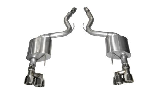 Picture of Corsa 2015 - 2017 Ford Mustang GT 5.0 3in Axle Back Exhaust Polish Quad Tips (Sport)