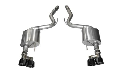 Picture of Corsa 2015 - 2017 Ford Mustang GT 5.0 3in Axle Back Exhaust Black Quad Tips (Sport)