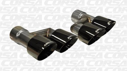 Picture of Corsa 2015 - 2017 Ford Mustang GT 5.0 Black Quad Tips Kit