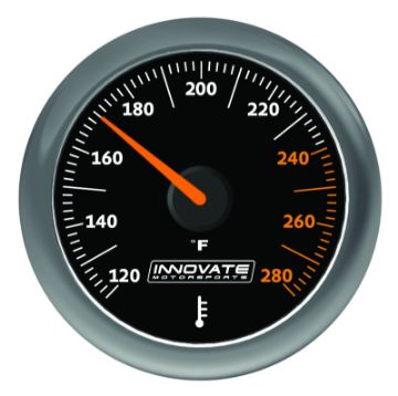 Picture of Innovate MTX Analog OilWater Temp Gauge Kit - Black Dial