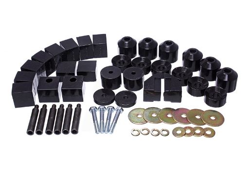Picture of Energy Suspension 86 - 95 Suzuki Samurai Black 1in Lift Body Mount Set