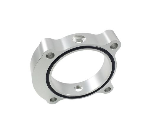 Picture of Torque Solution Throttle Body Spacer (Silver) 2013 Hyundai Genesis Coupe 2.0T