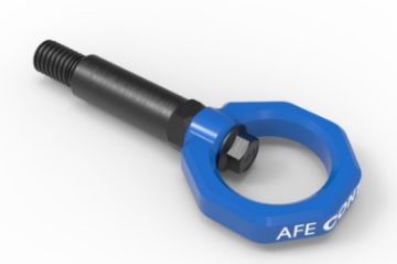 Picture of aFe Control Front Tow Hook Blue BMW F - Chassis 234M
