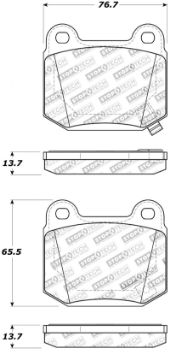 Picture of StopTech Street Touring ST - 22 2 - Piston Rear Caliper Brake Pads