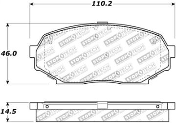Picture of StopTech Street Touring 90 - 93 Mazda Miata Front Brake Pads D525
