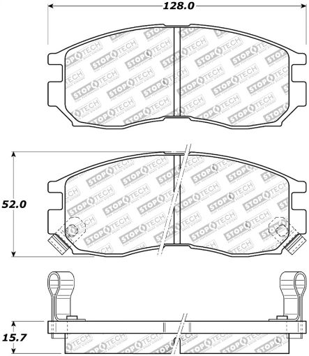 Picture of StopTech Street Touring 489 - 99 Mitsubishi Eclipse GST Front Brake Pads