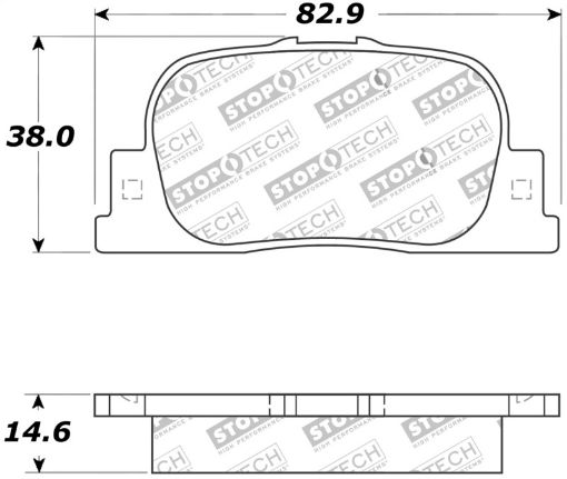 Picture of StopTech Street Touring 05 - 08 Scion tC Rear Brake Pads