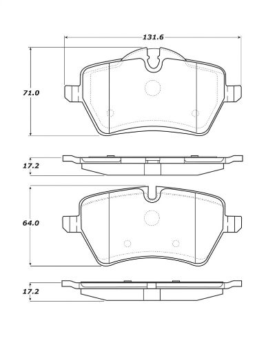 Picture of StopTech Street Touring 06 - 09 Mini CooperCooper S Front Brake Pads