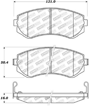 Picture of StopTech Street Touring 89 - 0696 Nissan 240SX Front Brake Pads