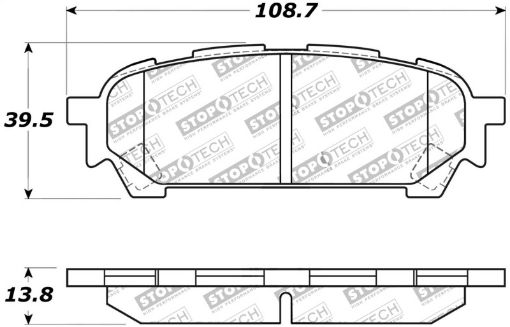 Picture of StopTech Street Touring 03 - 05 WRX Rear Brake Pads