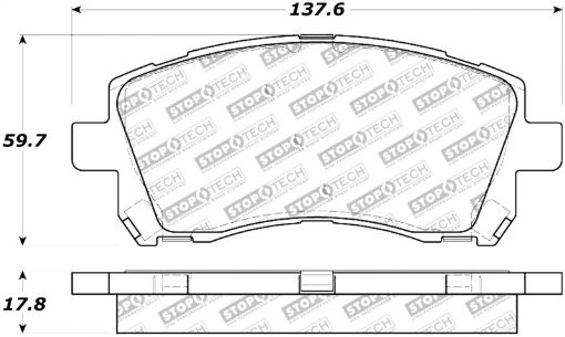 Picture of StopTech Street Touring 02 - 03 WRX Front Brake Pads