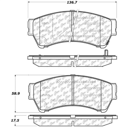Picture of StopTech Street Touring 06 - 10 Ford Fusion 07 - 10 Lincoln MKZ Front Brake Pads