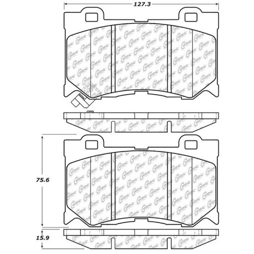 Picture of StopTech Street Touring 09 - 13 Infiniti FX35FX37FX45FX5008 - 13 G37 Front Brake Pads