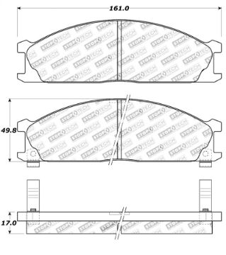 Picture of StopTech Street Touring 85 - 91 Nissan D21720Pathfinder Front Brake Pads