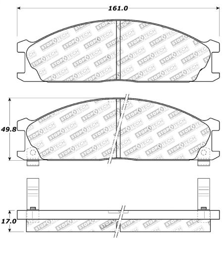 Picture of StopTech Street Touring 85 - 91 Nissan D21720Pathfinder Front Brake Pads