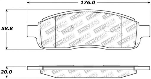Picture of StopTech Street Touring 04 - 08 Ford F - 150 Lincoln Mark LT Front Brake Pads